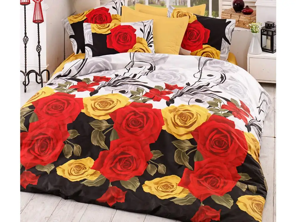

Bionca Perla 100 Cotton Double Duvet cover set Yellow