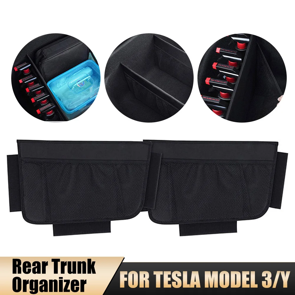 

Для Tesla Model 3, модель Y, автомобильная фотокамера 43x27 см, Разделитель с сетчатым карманом, автомобильные аксессуары