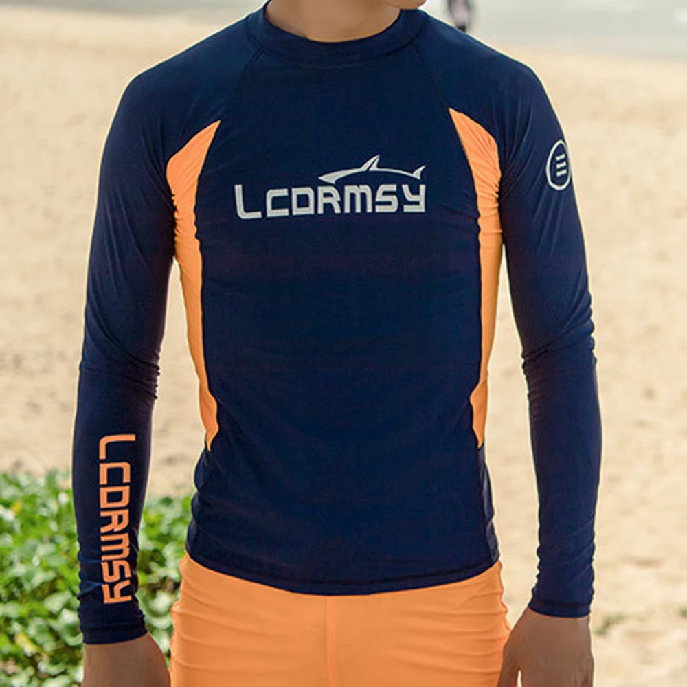 Новинка 2022 Мужская высокоэластичная Удобная рубашка купальник с длинным рукавом