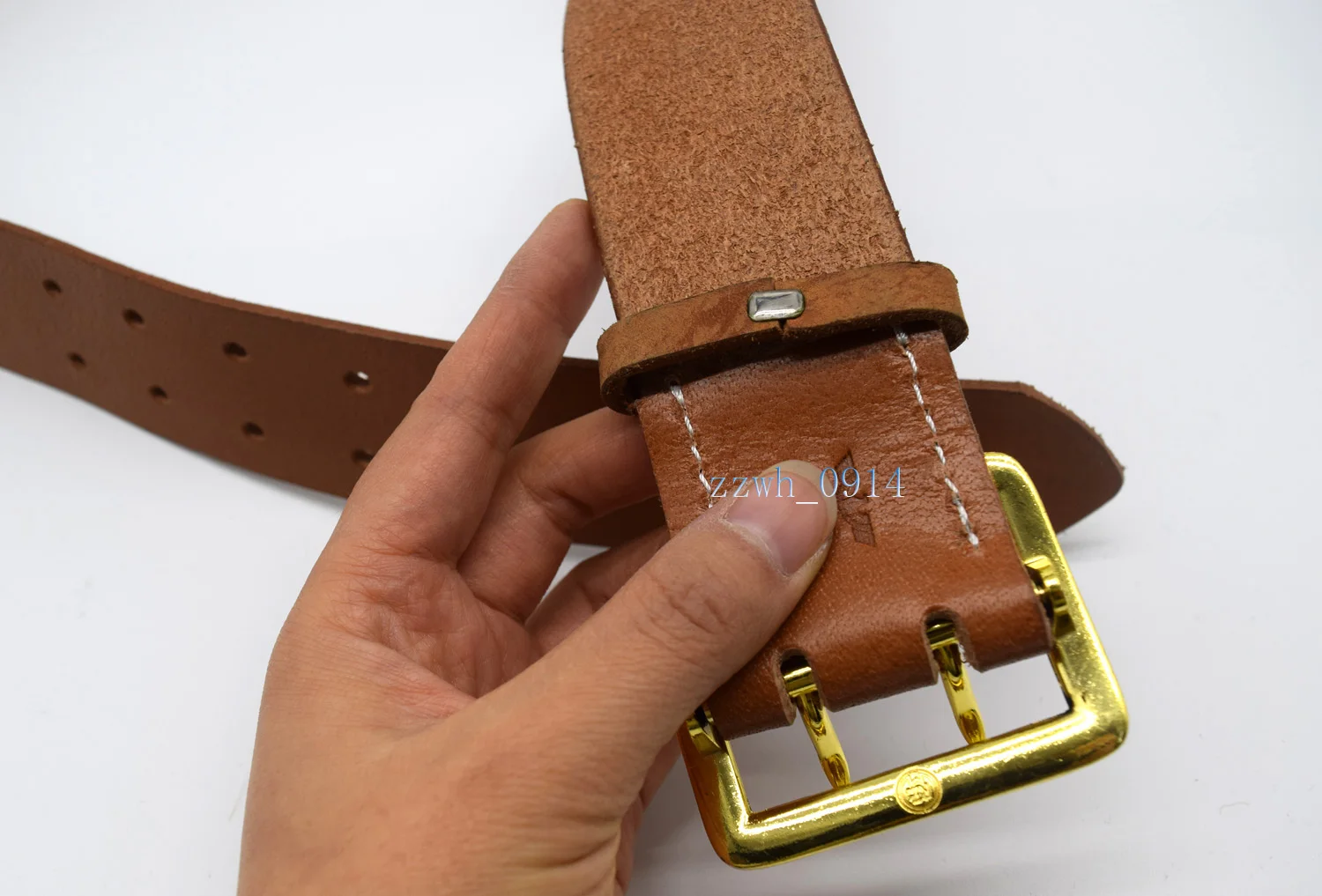 Немецкий офицер времен Второй мировой войны вермахт двойной ремень с золотой