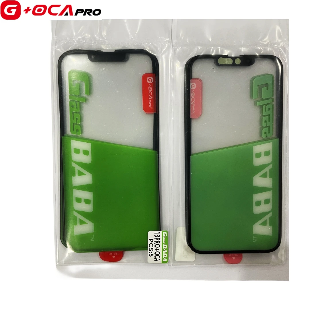 Фото 5 шт. BABA G+OCA Glass+ OCA 2in1 3 для iPhone 12 13 11 14 15 plus pro max 16 PROMAX mini X XS XR MAX Стеклянная сенсорная линза ЖК-дисплея №1