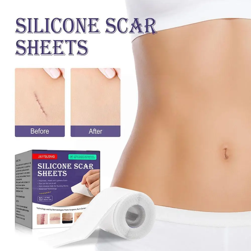 

1 Roll Efficient Surgery Scar Removal Silicone Gel Sheet Therapy Patch For Acne Trauma Burn Scar Skin Repair Scar Treatment Q5m8