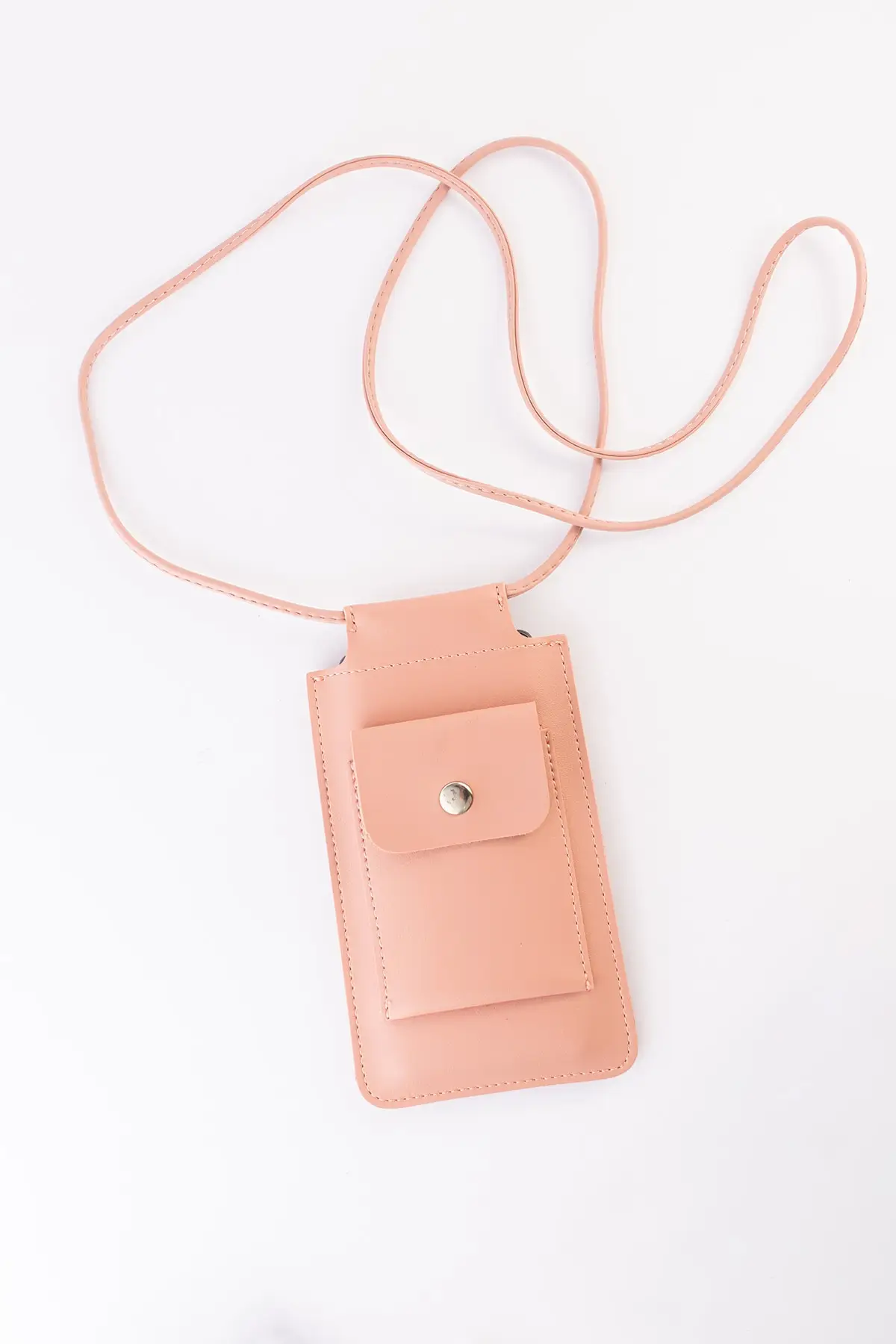 

Women's Daily Use Pink Small Phone Case with Shoulder Strap Beach Concert Hiking Bag with Card Compartment