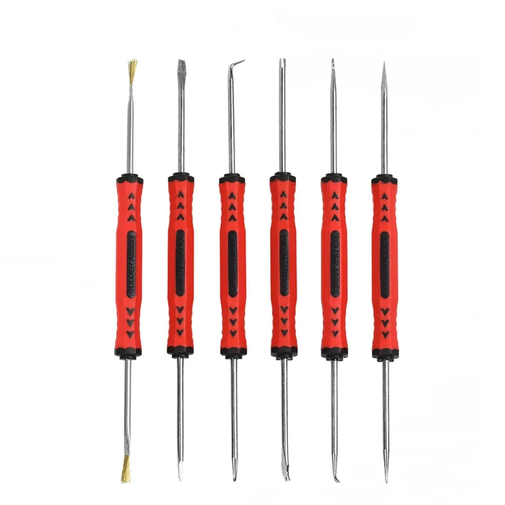 

6Pcs Desoldering Aid Tool Kit 18cm Length Soldering Aid Assist Repair Tool PCB Cleaning Kit Repair Tool