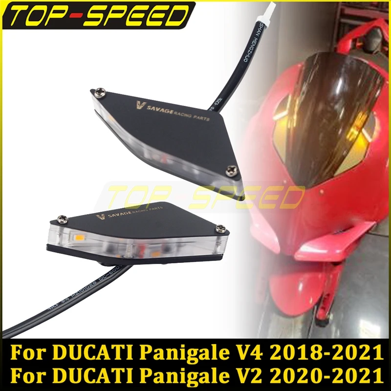 

Передсветильник светодиодный указатель поворота Superbike 2x, передняя обтекающая пластина, зеркальный блок, индикатор выключения, мигалка для ...