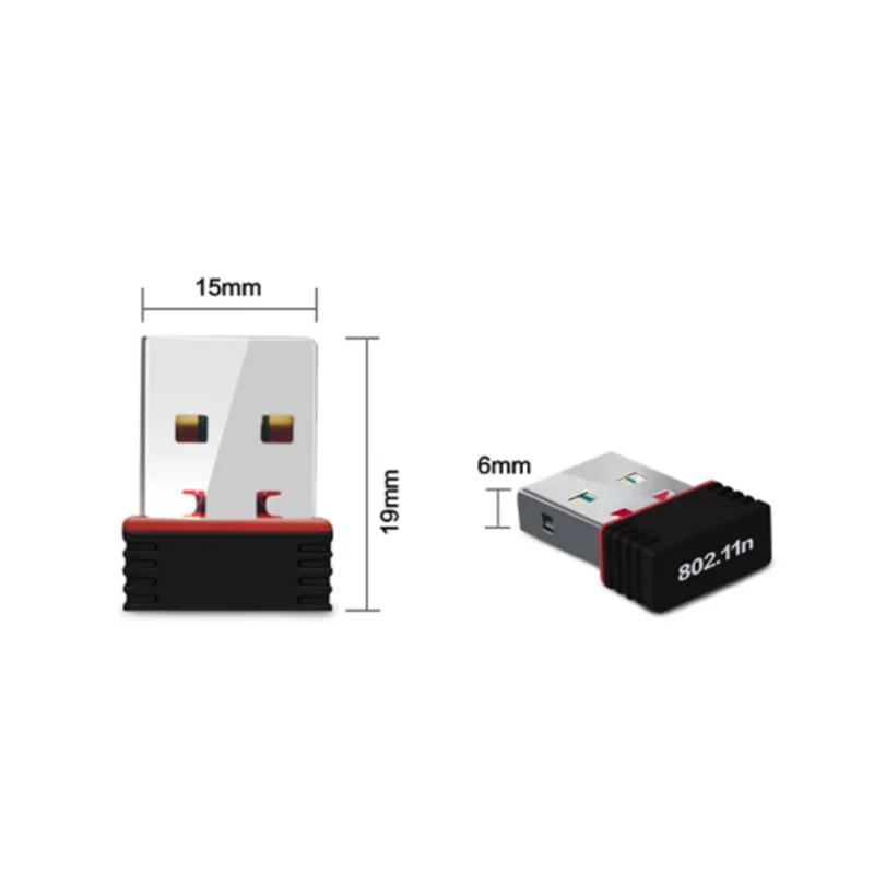 1Pc Mini USB 2.0 WiFi Wireless Adapter 150Mbps 150M Network LAN Card 802.11 fit for Apple Macbook Pro Air Win Xp 7 8 | Компьютеры и