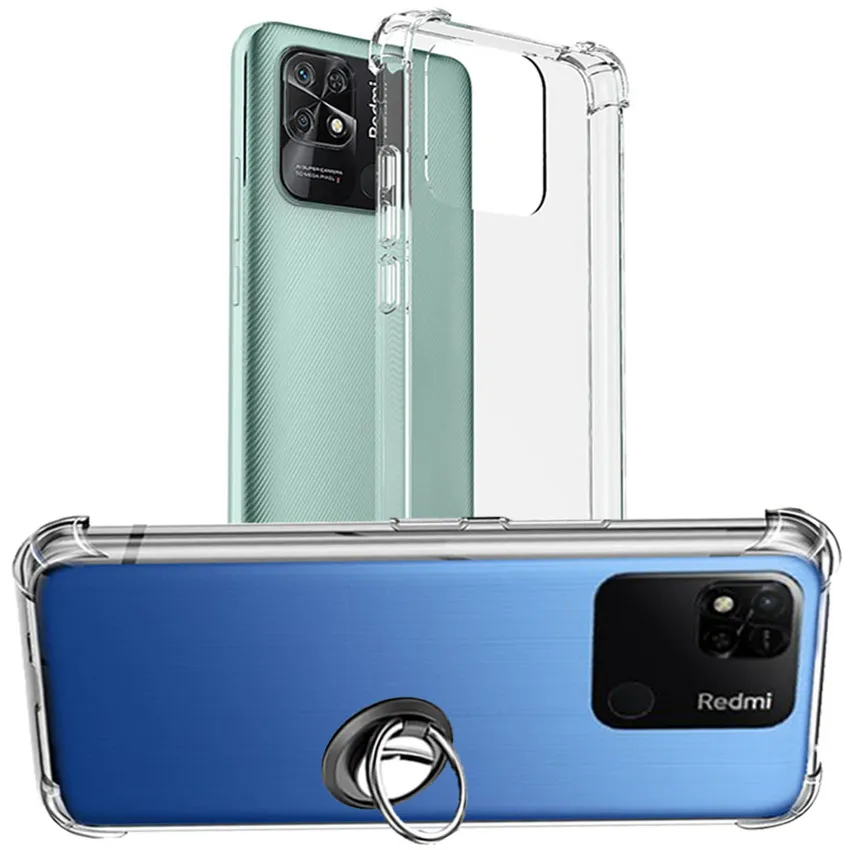 

Redmi-10A Case Redmi 10A Cover Xiaomi Redmi 10 A Clear Bumper Redimi 10C 9C 10 Ring Case For Redmi 10A Back Protector Redmi10A