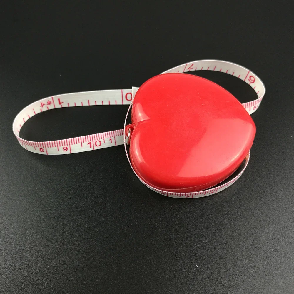 1 шт. портная линейка в форме сердца выдвижная измерительная для шитья тела