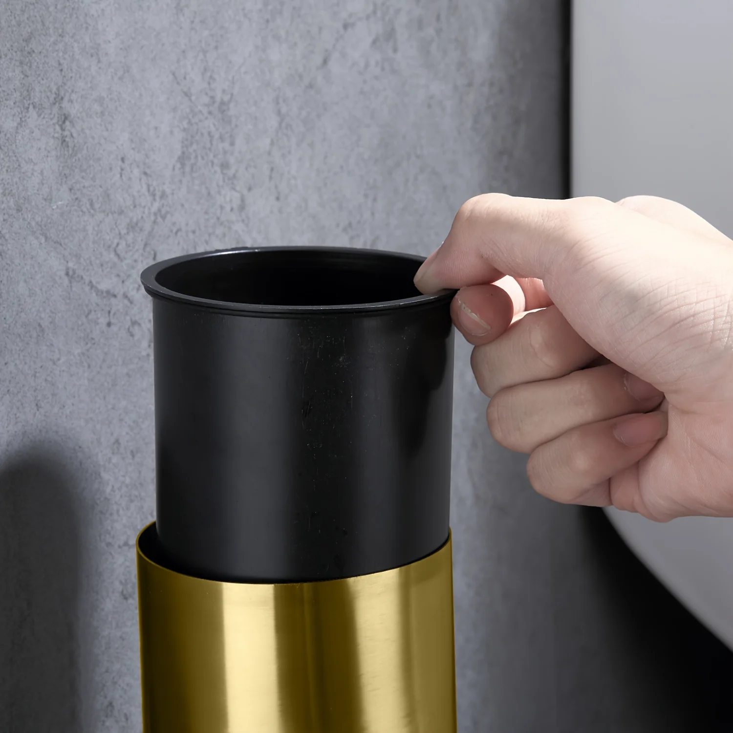 1 шт. роскошная матовая золотая щетка для унитаза с держателем ручка из