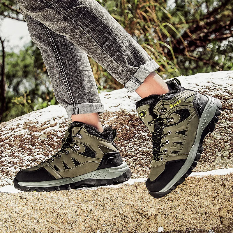 36-47 Comfortable Keep Warm Neutral Outdoor Wear Resistance Hiking Shoes Camping Training Shoes Adult Youth Leisure Hiking Shoes