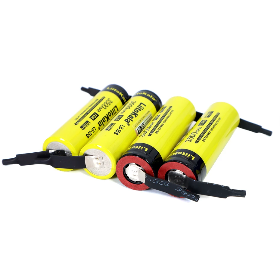 Аккумулятор LiitoKala Lii-35S DIY NicKeI 18650 3500 мАч 3 7 В 10 шт
