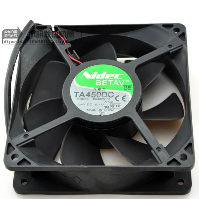 Новый вентилятор ЦП для Nidec TA450DC B34978-55 24V 0.41A, высокая частота ветра, Φ 12 см 12038 120*120*38 мм