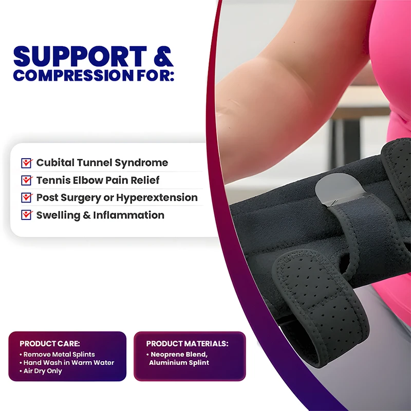 Сжатие локтя для сна иммобилайзер колена мужчин и женщин