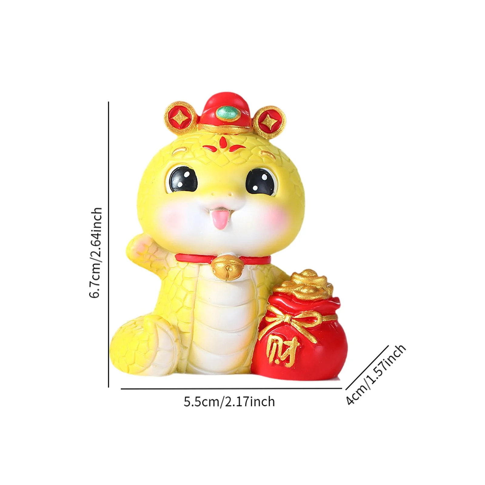 Мультяшная статуя змеи 2025 новогоднее украшение весенний фестиваль настольное