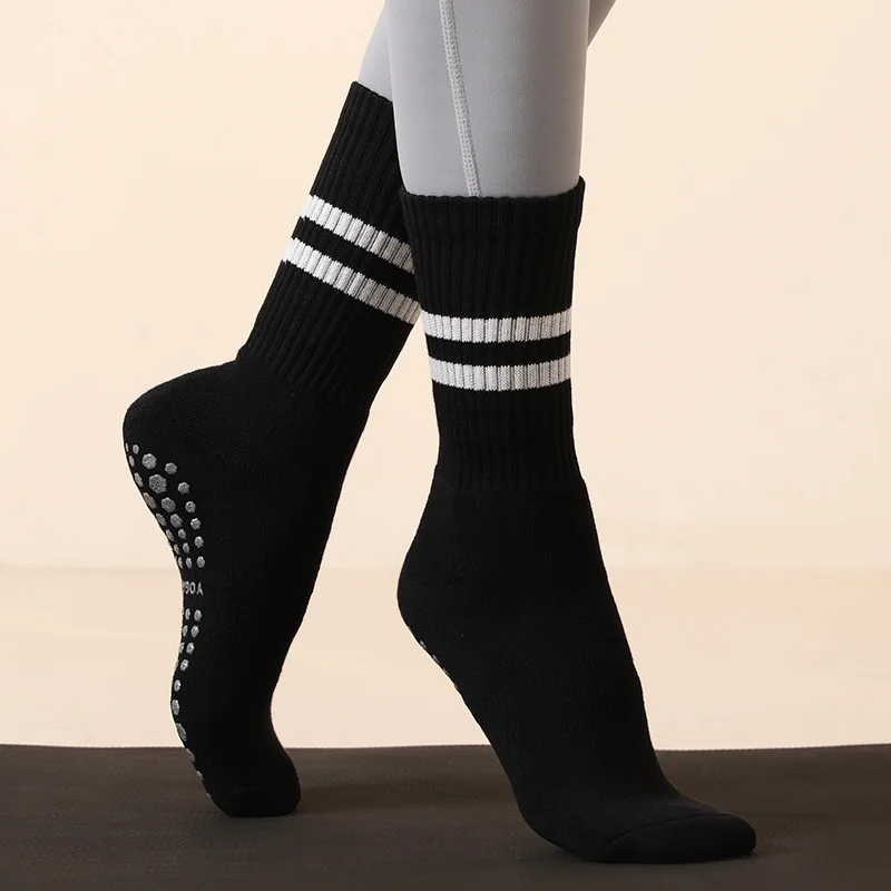 

Sport New For Warm 2023 Women Yoga Socks Socks Pilates Pilates Barre Fitness Non-slip Socks Breathable Yoga Socks Cotto