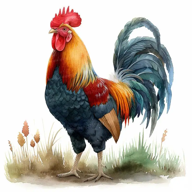 Виниловая наклейка на стену Петух  S440