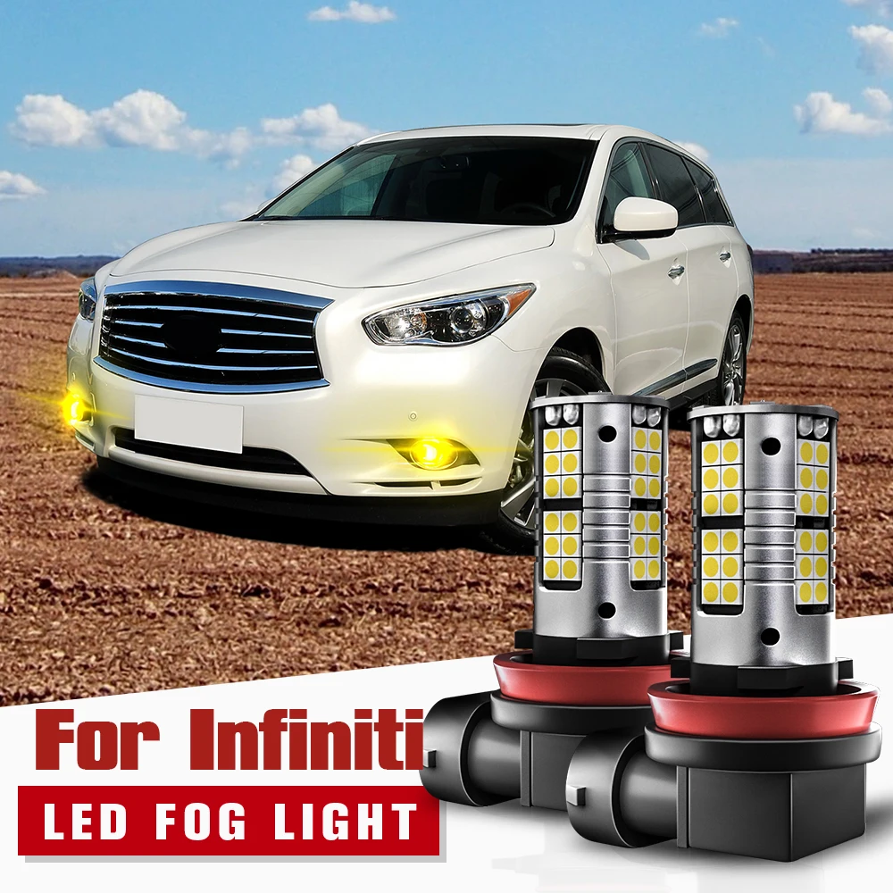 Светодиодные противотуманные фары 2 шт. лампы H8 H11 Canbus без ошибок для Infiniti FX35 FX45 EX37
