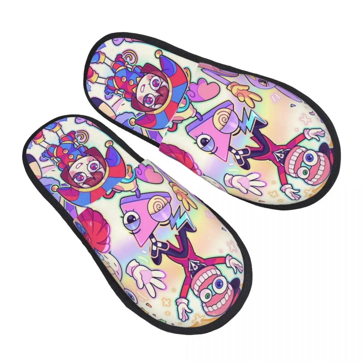 

Тапки женские зимние х/б, меховые, Нескользящие