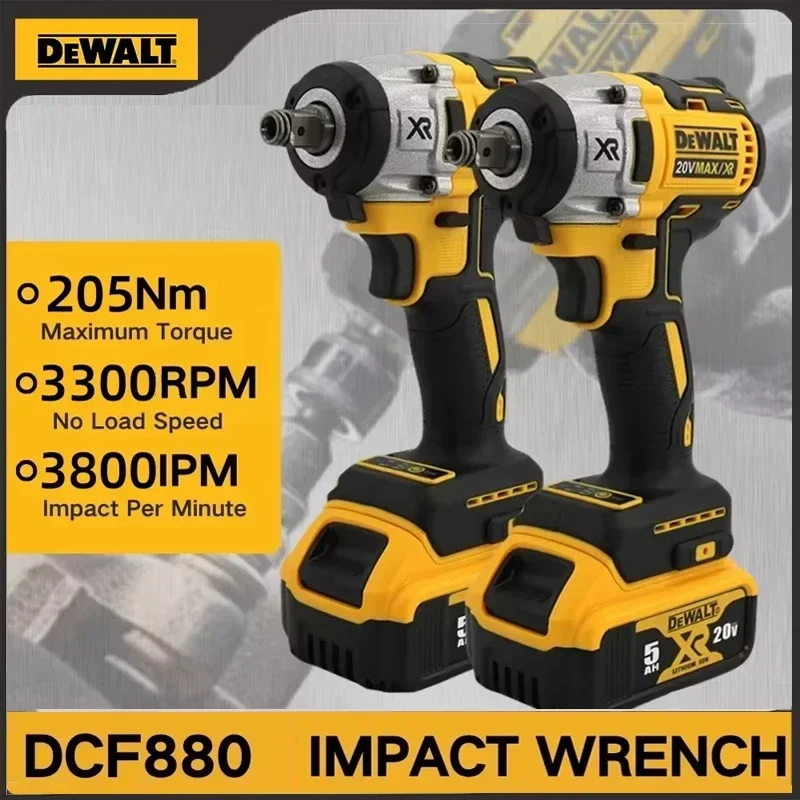 Dewalt DCF880 3300 об/мин бесщеточный ударный гайковерт с высоким крутящим моментом