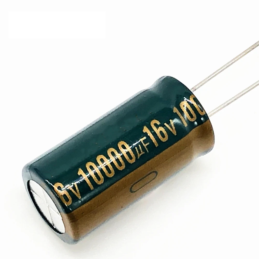 

2pcs/lot P81 10000uf16V Low ESR/Impedance high frequency aluminum electrolytic capacitor size 16*30 16V 10000uf 20%