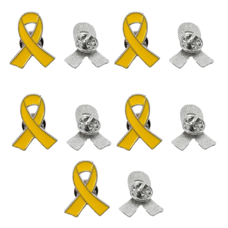 10 розовых ленточек брошь осведомленность о раке молочной железы на лацкане лента