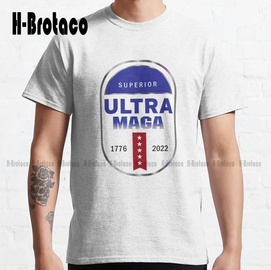 Классическая футболка Ultra Maga Proud Ultra-Maga с изображением Трампа 2024 дешевые футболки