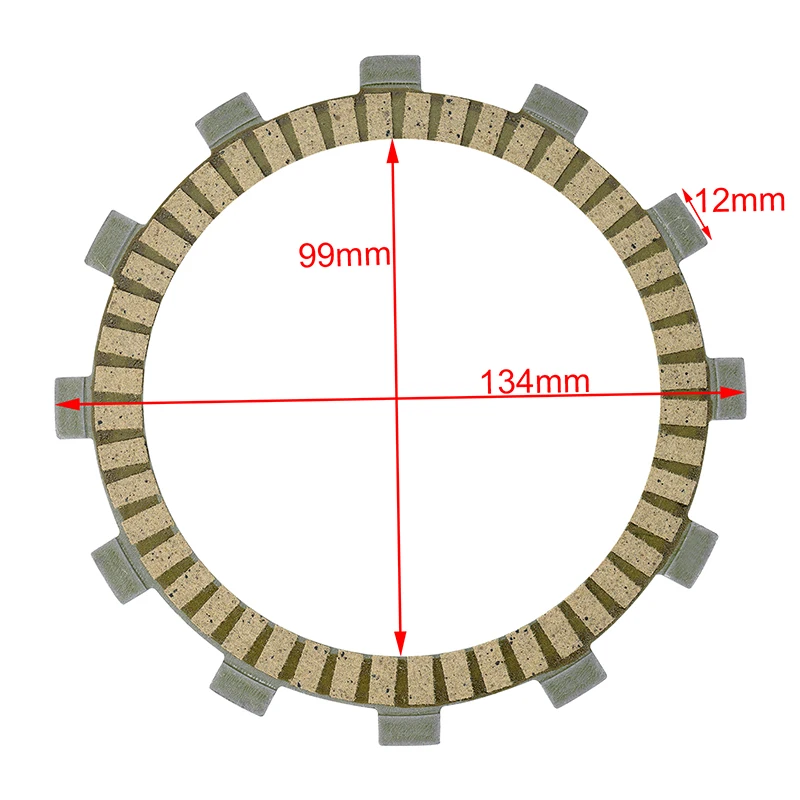 7 шт. Запчасти для двигателя мотоцикла комплект фрикционных пластин сцепления