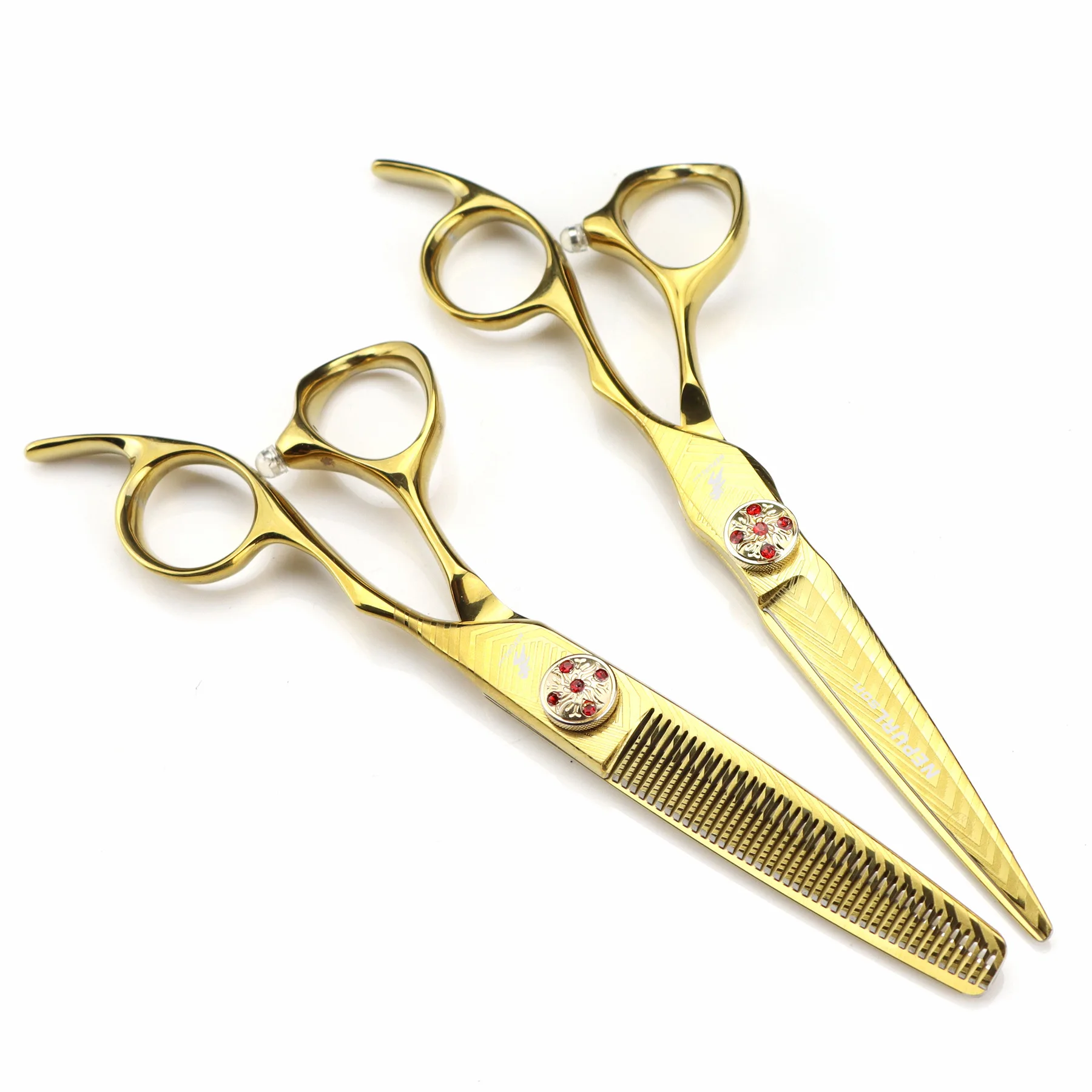 

6.0 Inch Golden Damascus shear Professional Hair Salon Scissors Cut Barber Tools Haircut Shear Hairdressing Scissors Top Texture