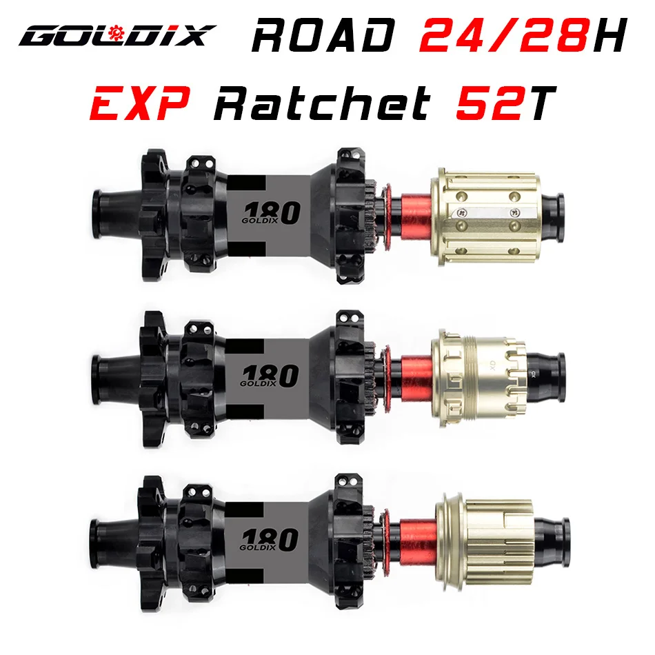 GOLDIX R180 ROAD Hub 6-Bolt Center Lock Disc Brake 24/28Hole