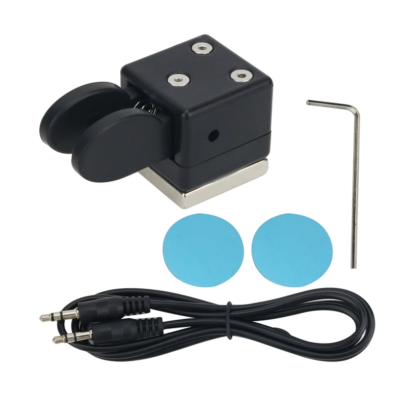 

QU-2020A Mini Dual Paddle Key Morse Key CW Key Automatic Base Magnetic Adsorption For Shortwave Radio