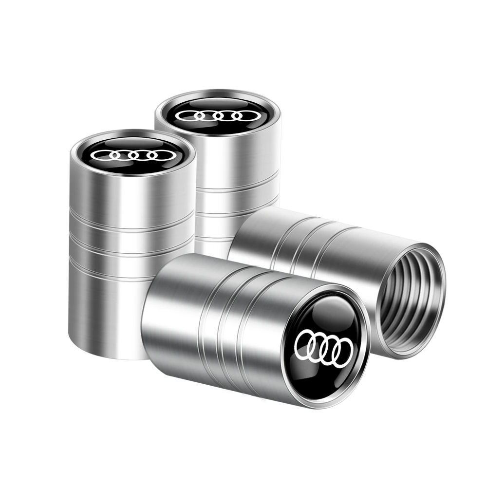 4 шт. 3D металлические Стайлинг автомобильных колес, клапан воздушного штока, крышки для Audi Sline A1 A2 A3 A4 A4L A5 A6 A7 A8 A8L TT Q1 Q2 Q3 Q4 Q5