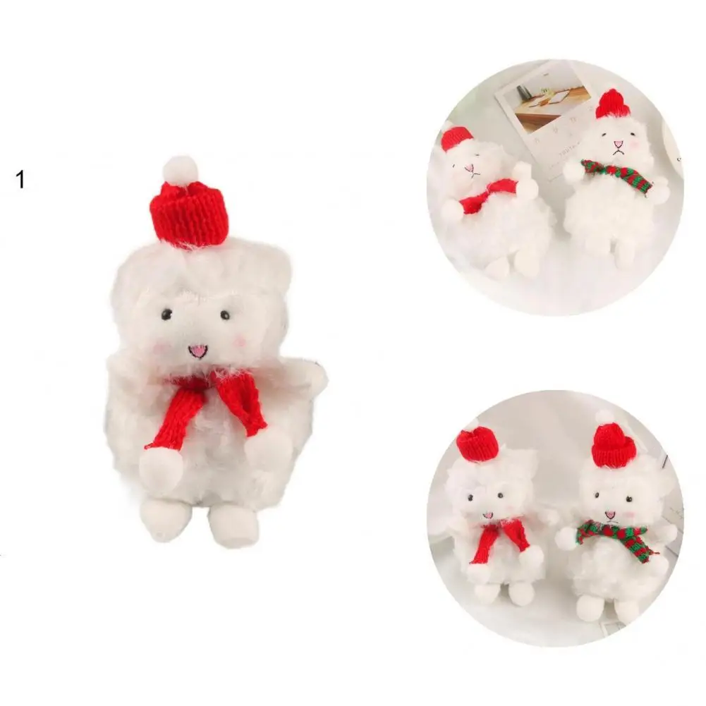

Lovely Lightweight Exquisite Christmas Style Sheep Hanging Stuffed Doll Sheep Stuffed Doll for Festival