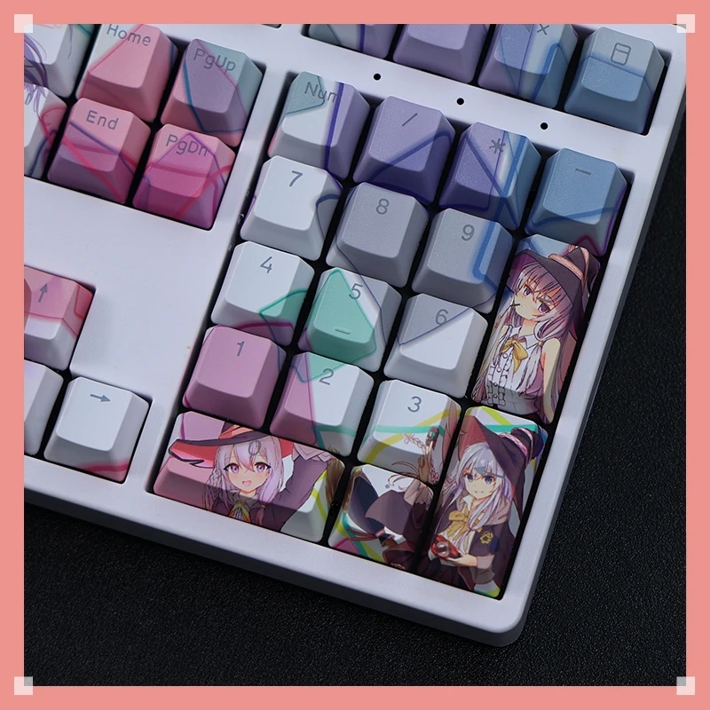 108 клавиш/набор процесс путешествия Elaina стиль PBT Keycaps для Cherry Mx Переключатель