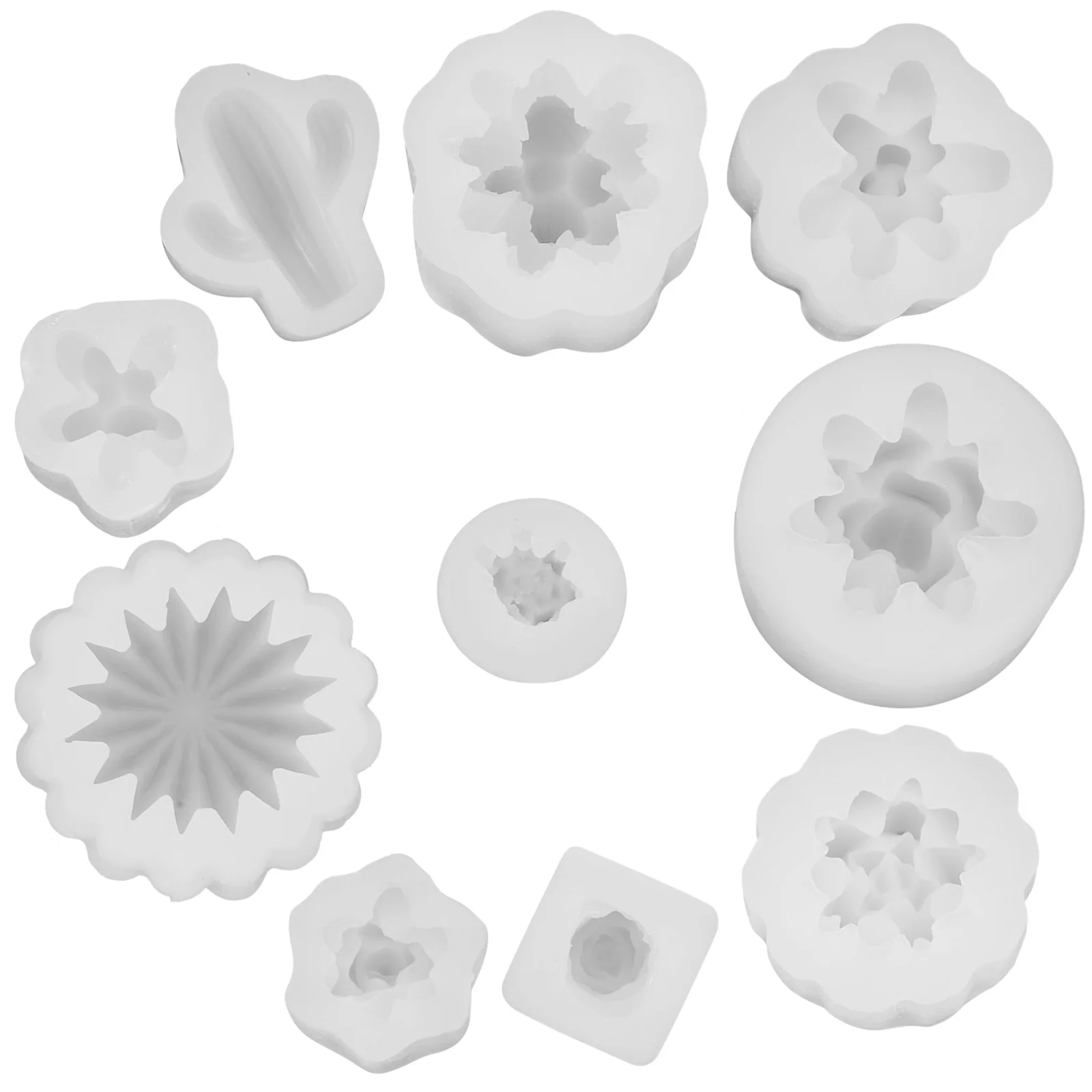 

10Pcs Creative Mold Scented Mold Aromatherapy Silicone Model