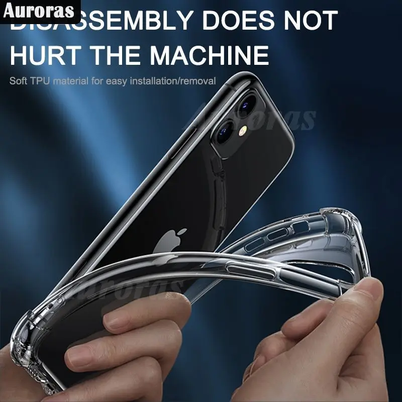 Чехол Auroras для Xiaomi 14T Pro прозрачный мягкий чехол с воздушными углами 13T 13tpro 14t