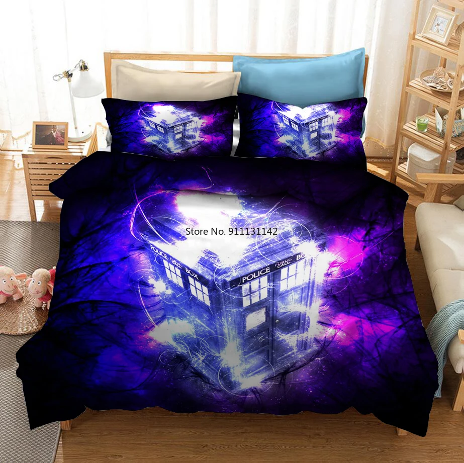 

Doctor Who 3D Printed Bedding Set Duvet Covers Pillowcases Comforter Bedding Set Bedclothes Bed Linen(NO sheet)