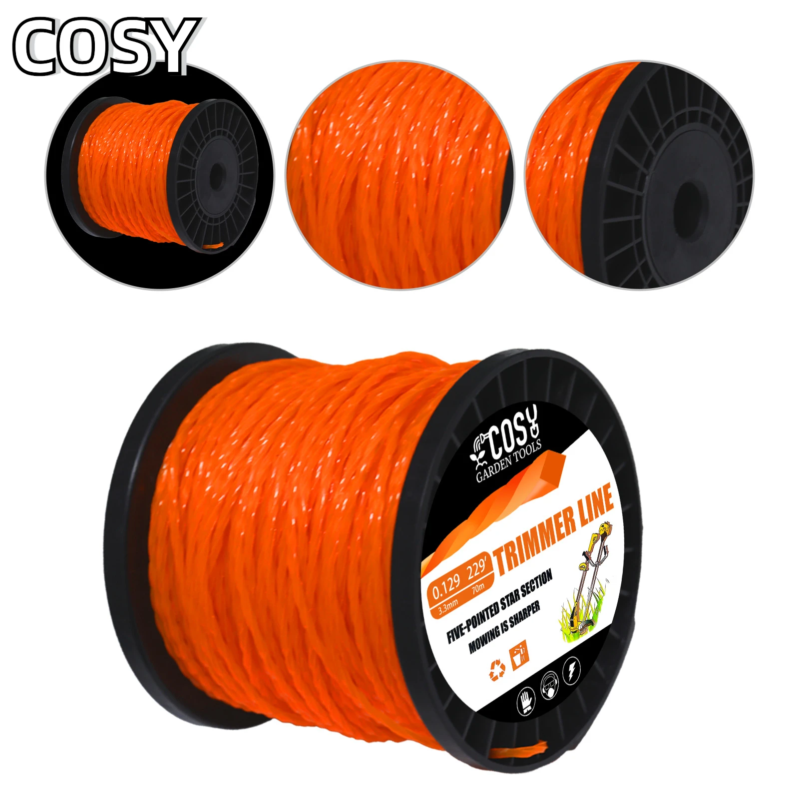 2 4/2 7/3 0 мм 1 фунт нейлоновая спиральная ирригационная косилка ножничная головка