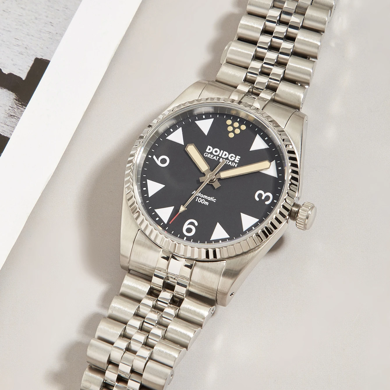 Мужские часы Miyota 9039 часовой швейцарский светящийся полностью стальной тонкий