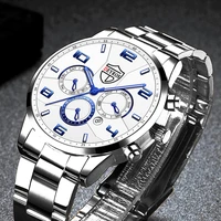 reloj hombre 2022 fashion mens sports watches luxury men business stainless steel quartz watch luminous clock relogio masculino