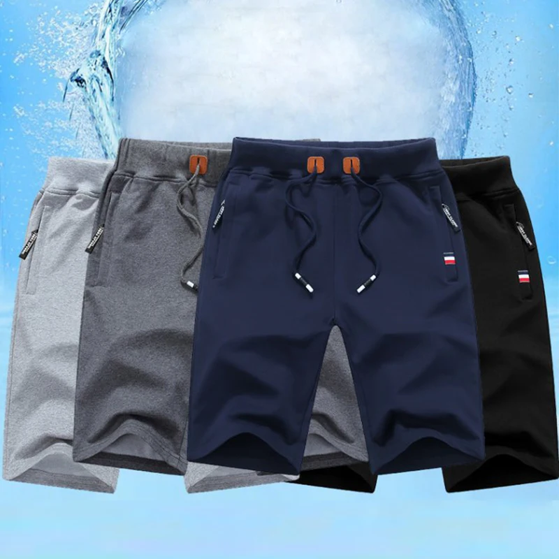 Brand New Men's Shorts 2022 Summer Casual Cotton Fashion Boardshort Bermuda Male Drawstring Elastic Waist Breeches Beach Shorts