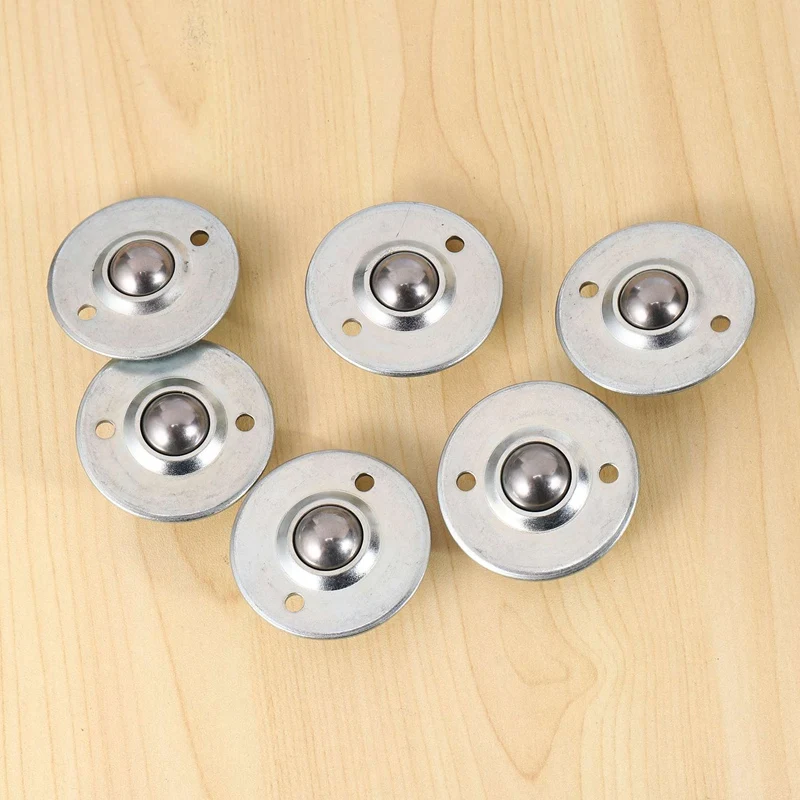 

12Pcs CY-16B 5/8-Inch Bearing Steel Roller Ball Flange Conveyor Transfer Unit