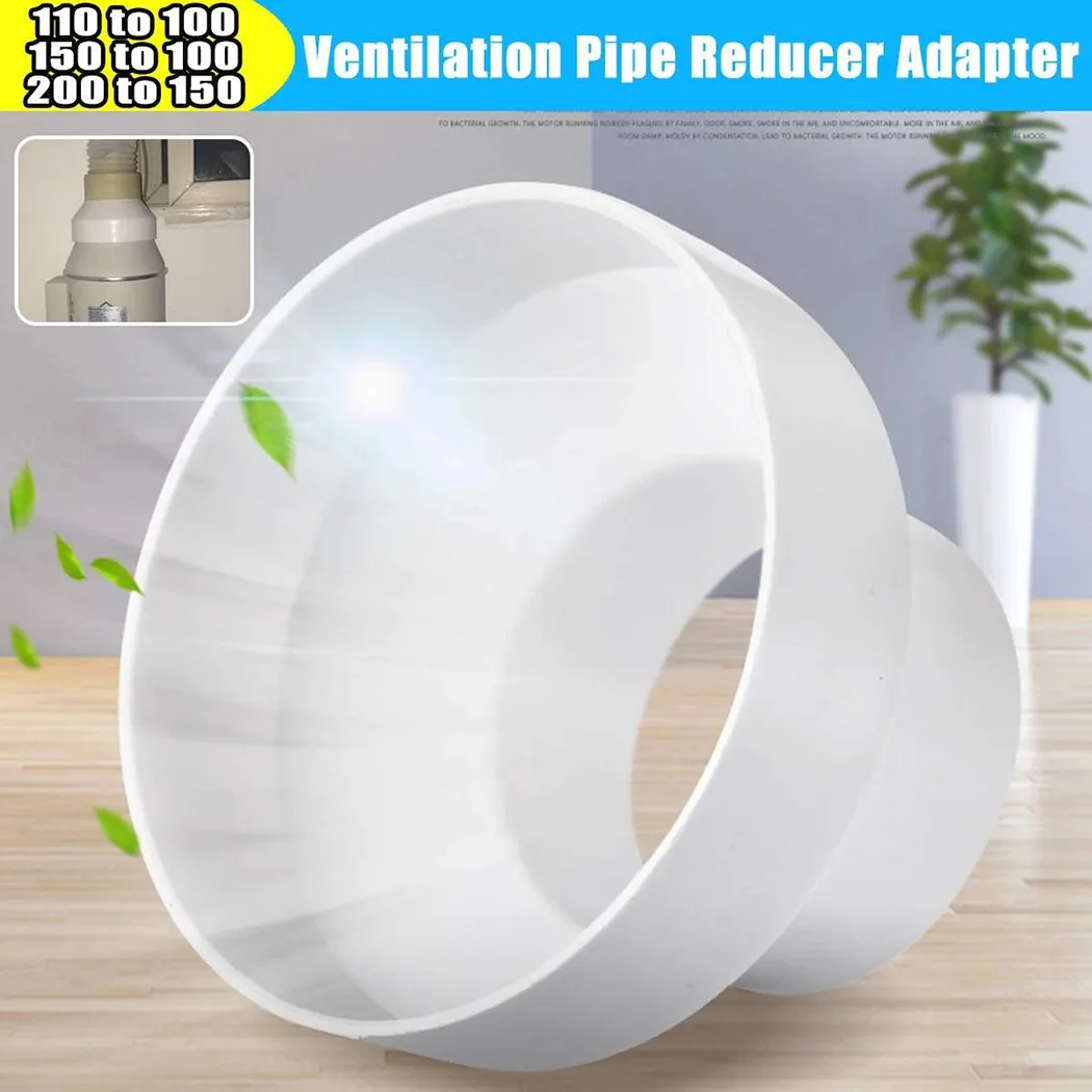 

Ventilation Pipe Reducer Adapter 110to100/150 To100/200to150 ABS Pipe Fittings For Air Ventilation Systems Pipe Connection