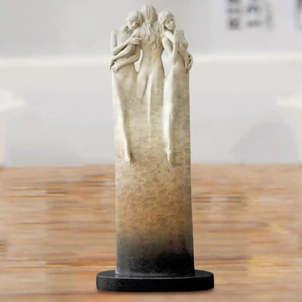 

Статуэтка трех богиней, Статуэтка из смолы, ремесло, искусство, обнимающая любовь, выраженное раньше, домашний декор, этки для украшения