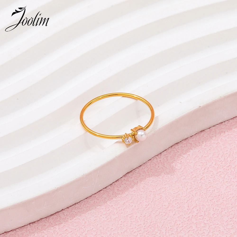 Кольцо Joolim из поливинилхлоридной стали для женщин элегантное модное ювелирное
