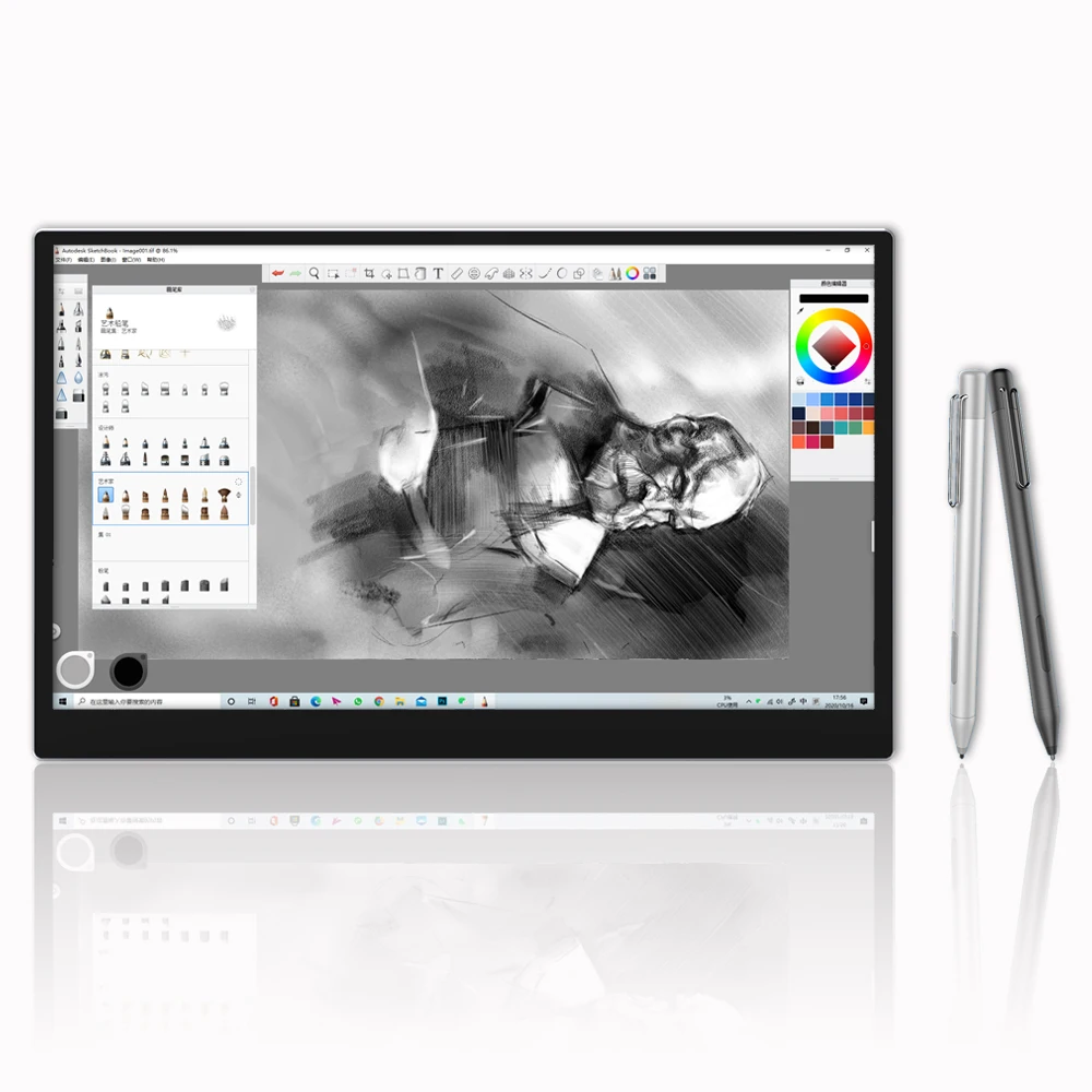 

Drop Shipping Pen Display IPS Cheap 13.3 Inch Portable Graphics Drawing Monitor with 10-point Touch Screen and MPP Tilt Stylus