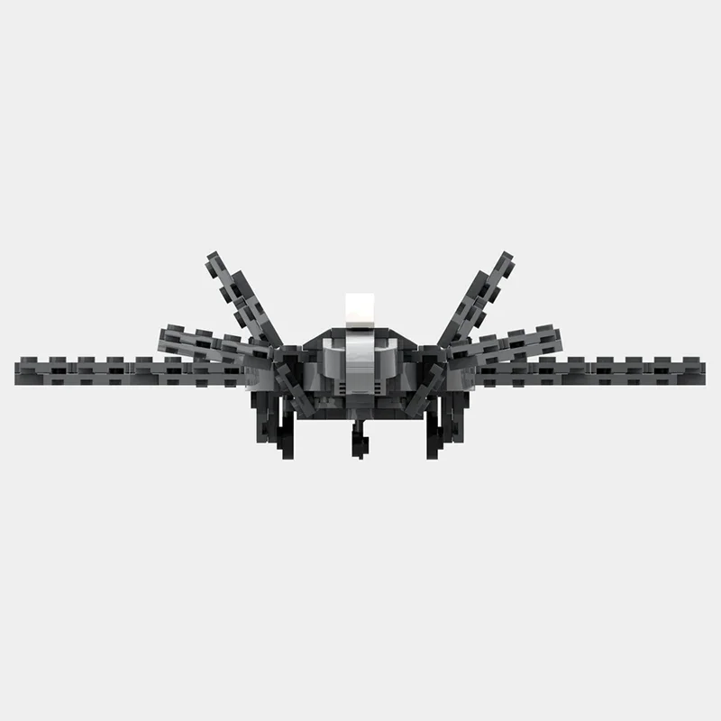 Модель военного самолета MOC строительные кирпичи масштаб 1:72 J-20 дракон модульная