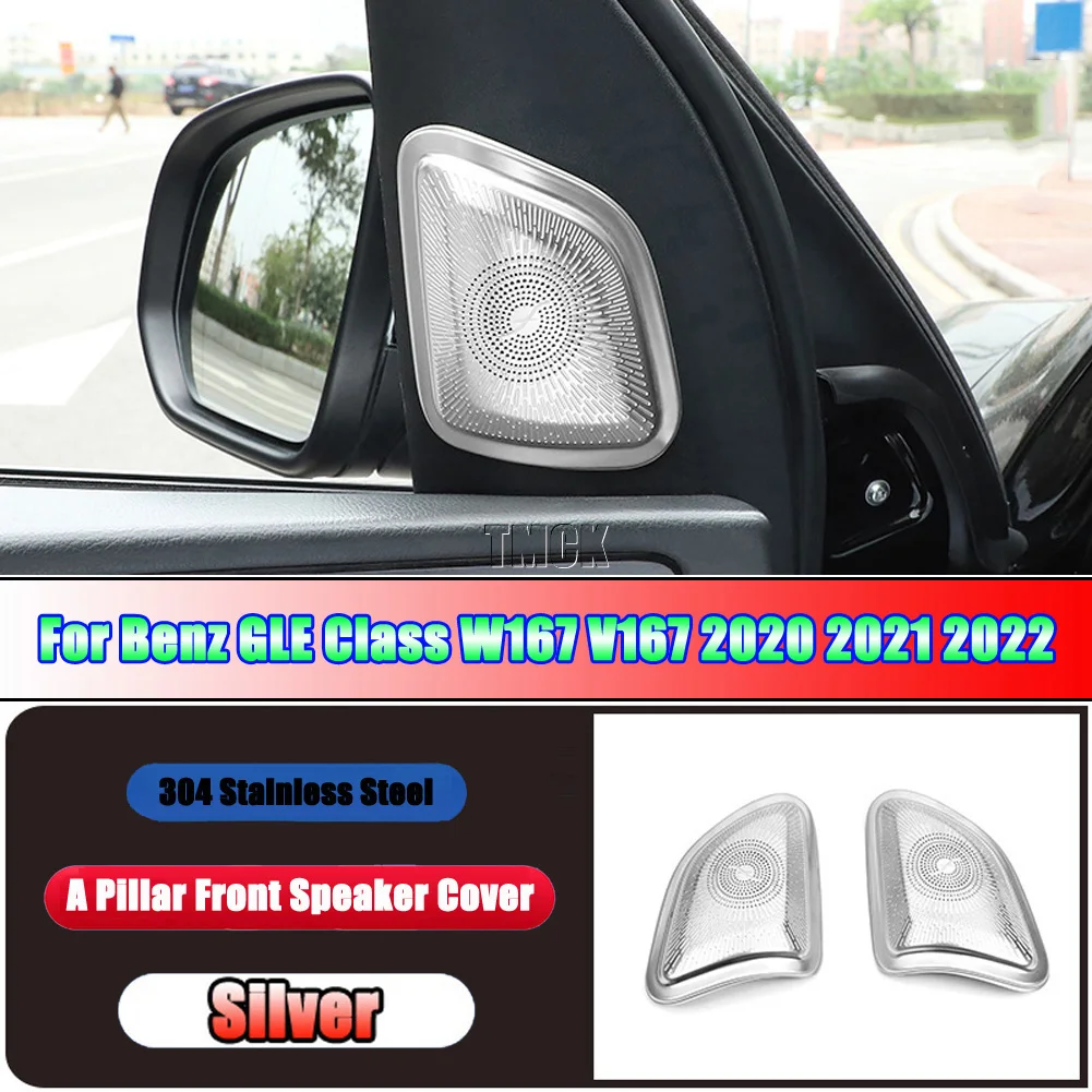 

Для Mercedes Benz GLE GLS Class W167 V167 350 450 400d AMG GLE53 X167 400 450 Авто Переднее Окно аудио динамик крышка отделка наклейка