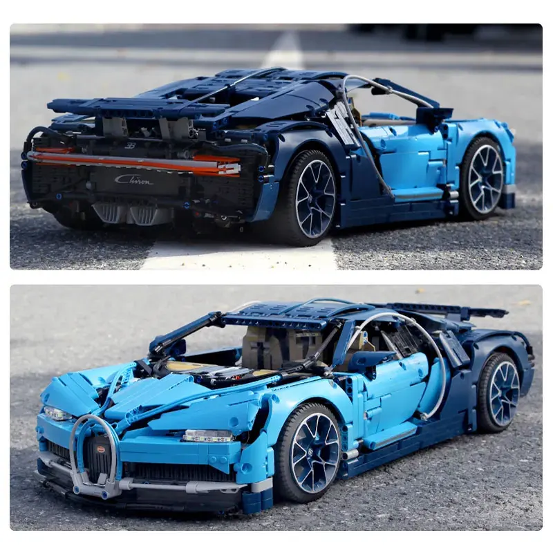 

3599Pcs Technical Bugattied Chirons Compatible 42083 Super Sports Racing Car Building Blocks Set Toys For Children Gift Bricks