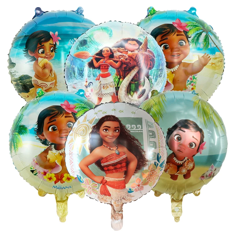 

6 шт. Гелиевые шары Disney Moana 18 дюймов