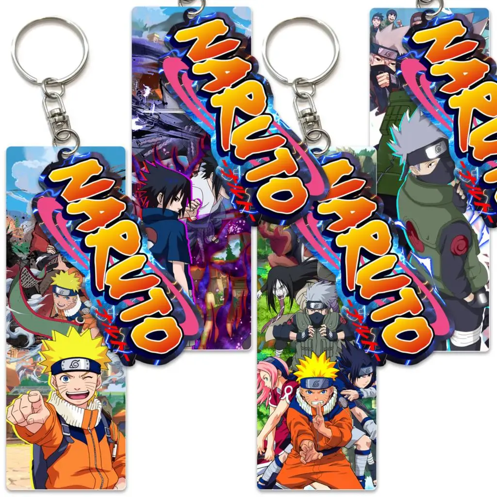 

Naruto PVC Keys Tag Anime Novel Keychains for Women Men Keyring Japanese Anime Car Keys Holder Fashion Jewelry Accessories Gifts